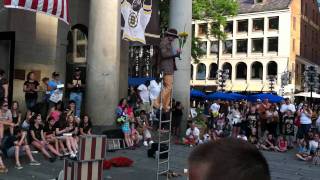 Faneuil Hall JuggleBalance Street Performer [upl. by Adranoel]