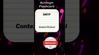 SMTP networkplus comptianetworkplus comptia comptiaexam [upl. by Adlesirk213]