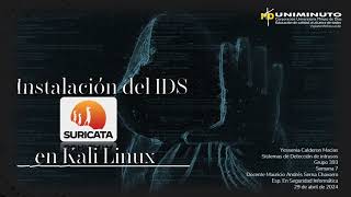 Instalacion de Suricata en Kali Linux [upl. by Gratiana]