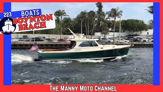 Boats at Boynton Beach Inlet Florida video 223 florida boat MannyMoto1 [upl. by Aenitsirhc]