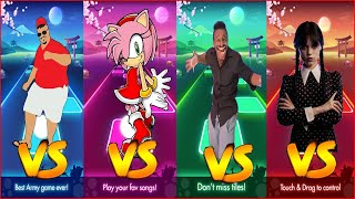 All Tiles hop That One Guy Vs Wednesday Dance Vs Skibidi Dom Dom Yes Yes Vs Baby Amy Rose [upl. by Alansen]