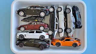 Box Full Of Diecast Cars Maybach Lamborghini Porsche BMW Brabus Mercedes Rolls Royce Bugatti [upl. by Atnwahsal]