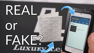 Real or FAKE Goyard Wallet How to Authenticate Goyard without Entrupy [upl. by Ianej620]