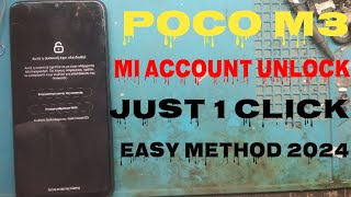 POCO M3 MI ACCOUNT REMOVE  HOW TO REMOVE POCO M3 MI ACCOUNT  FORGOT PASSWORD MI ACCOUNT [upl. by Ally]