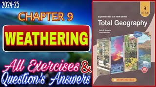 Weathering  Class 9 Geography Chapter 9  All Answers  202425 [upl. by Lenci232]