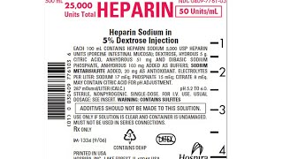 Heparin infusion find mlhr DO uhr SH uml [upl. by Odnam898]