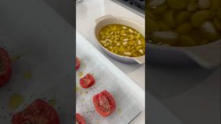 Roasted RomaPlum Tomatoes and Garlic Confit shorts recipe [upl. by Hyacinthe]