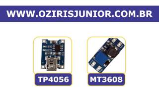 TP4056  Modulo Regulador Dc Stepup Mt3608  bateria 18650  Testes [upl. by Zsa Zsa]