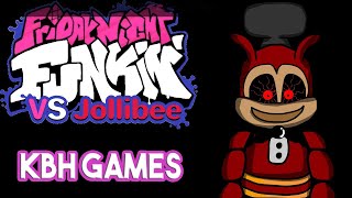 FNF VS Jollibee FULL FNAF HORROR MOD KBH Games [upl. by Hamrnand]