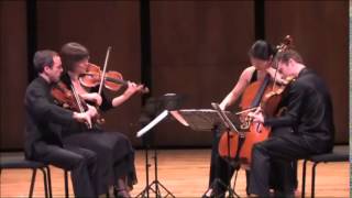 Debussy String Quartet in G minor Op 10 performed by the Brentano Quartet February 15 2014 [upl. by Hnahym]