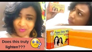 Review on Nano Extra White Natural Papaya amp Carrot Soap Does it really lighten [upl. by Neyuq]