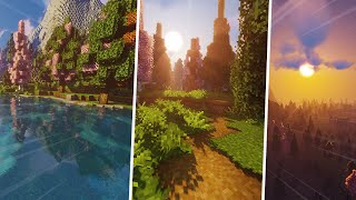 Minecraft Gameplay With Sildurs Vibrant shaders v150 [upl. by Ramah505]