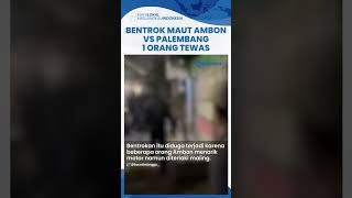 Viral Bentrok Maut Massa Ambon vs Palembang di Jakarta Utara Diduga Tarik Motor Diteriaki Maling [upl. by Bette-Ann]