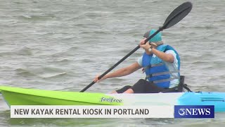 New kayak rental kiosk in Portland [upl. by Nauqahs]