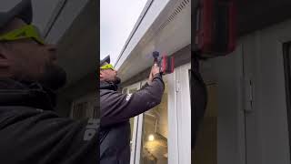 Soffit lighting install electrician homeimprovement [upl. by Kho965]