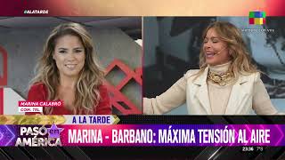 💥 Marina Calabró y Rolando Barbano tensión al aire [upl. by Halden]