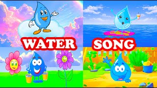 Water Song  Kids amp Nursery Rhymes  Sing Along Song  Animated [upl. by Dania]