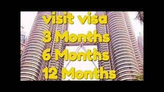 How to Get Malaysia Multiple visit visa  3 Months 6 Month 12 Months [upl. by Rhodia]