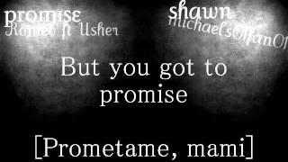 Promise  Romeo Santos ft Usher English Version Lyrics On Screen [upl. by Tressia]