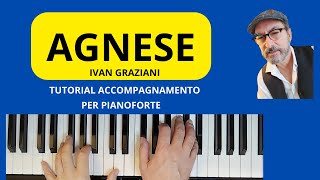 AGNESE di Ivan Graziani accompagnamento facile per pianoforte [upl. by Nikos]