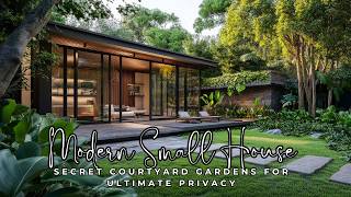 Modern Small House Architecture Secret Courtyard Gardens for Ultimate Privacy [upl. by Martguerita]