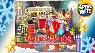 DREI AUSRUFEZEICHEN Adventskalender 2018  Kniffligen Detektiv Fall lösen mit 24 spannenden Rätseln [upl. by Ponce]