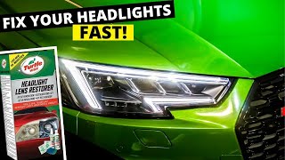 How to RESTORE your headlights for 10 Turtle Wax Headlight Restoration Kit is the BEST [upl. by Mathur]