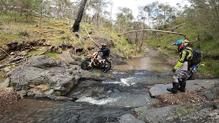 HARD ENDURO  THIS ROCKY CREEK HAD PLENTY OF WATER 💦 [upl. by Yleve]