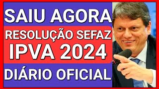 ✅MUDANÇAS IMPORTANTES FINALMENTE LIBERADA TABELA IPVA 2024 [upl. by Enna]