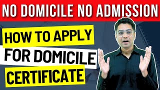 NEET 2024 Updates  How to apply for Domicile Certificate 🎯 [upl. by Hutson]