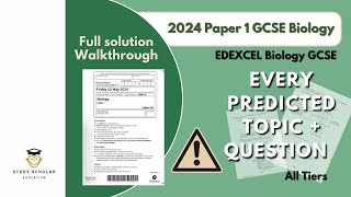 2024 Biology Paper 1 GCSE Edexcel  Predicted paper walkthrough [upl. by Emse]