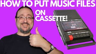 How To Record Your Digital Files To Cassette  FOR BEGINNERS  Retro Tech Review [upl. by Vonni]