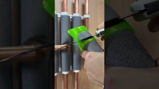 How to lag copper pipes like a pro asmr asmrsounds diy howto subscribe youtubeshorts tools [upl. by Seve]