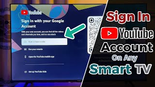 How to Sign into YouTube on Smart TV  Watch YouTube on TV [upl. by Mathre782]