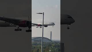 Virgin Atlantic Airbus A350 1000 heathrowplanespotting aviationa350 [upl. by Lovell264]