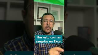 Cómo usar de forma correcta las sangrías en Excel en datos de una tabla [upl. by Ailelc263]