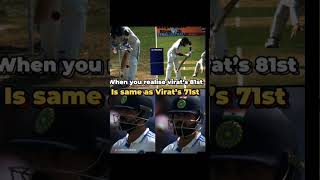 When you realise virat 81st is same like virat 71st😢😢😢 [upl. by Britton71]