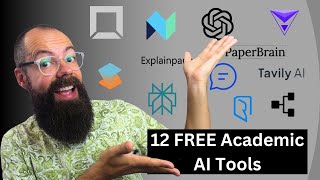 2024 Twelve Best FREE AI tools for Academic Research and Researchers [upl. by Ruckman]