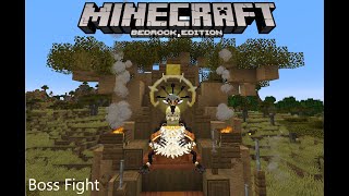 Minecraft Bedrock  Umvuthi the Sunbird Boss Fight [upl. by Chaffinch]