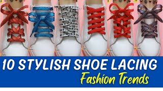 Learn how to lace your shoes in 10 unique ways P2 shoelaces kihoav [upl. by Siraj]