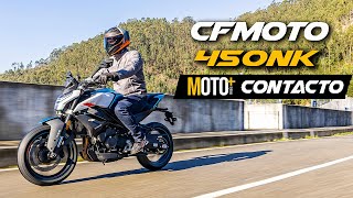 CFMOTO 450NK  Contacto [upl. by Macdermot298]