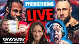 AEW ALL IN 2024  Predictions  Hulk Hogans MOVIE Cancelled   DNC last night [upl. by Ramsdell808]