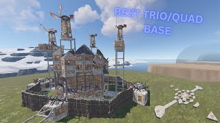 BEST 4 MAN BASE RUST WIDEGAPS TWIN BUNKERS MINI CHINAWALL TUTORIAL [upl. by Lenoel]