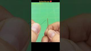 thread needle  how to thread needle easily shorts [upl. by Elicec372]