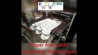 PAPER PLATE ROTARY FULL DIE CUTTING MACHINE l BUFFET PLATE ROTARY DIE CUTTING l PAPER PLATE MAKING [upl. by Nuoras]