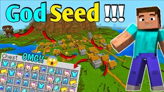 Minecraft God Seed Revealed 😱  New Perfect Spawn Seed For MCPE [upl. by Nah]