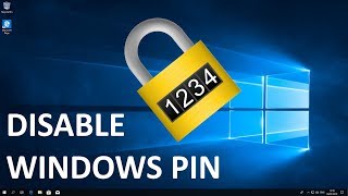 Disable Windows 10 Hello PIN [upl. by Sirob986]