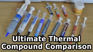 Ultimate Thermal Compound Comparison  MX4 NTH1 CP9 Arctic Silver etc [upl. by Anen]