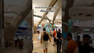 Zayed International Airport Abu Dhabi abudhabi travelvlog travel vacation etihad [upl. by Leif]