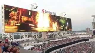 Worlds Largest Video Boards Unveiled at Everbank Field in Jacksonville [upl. by Kerril]